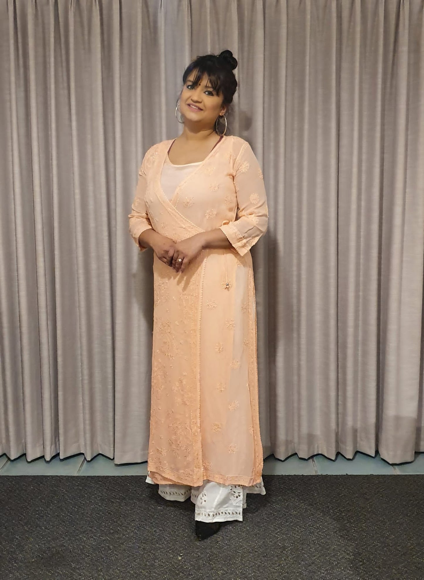 Pure gorgette luxury angrakha