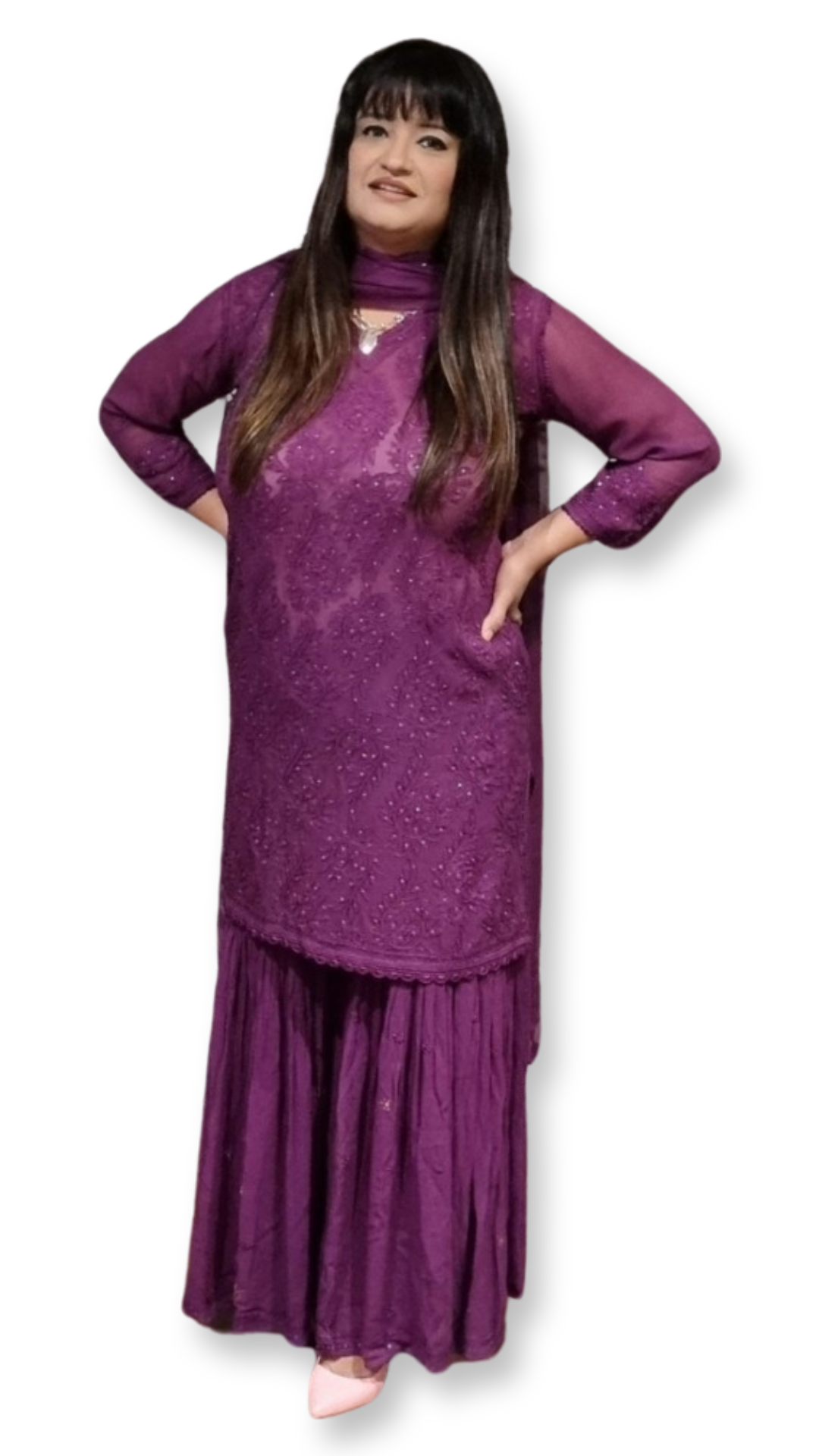 Designer Sharara suit