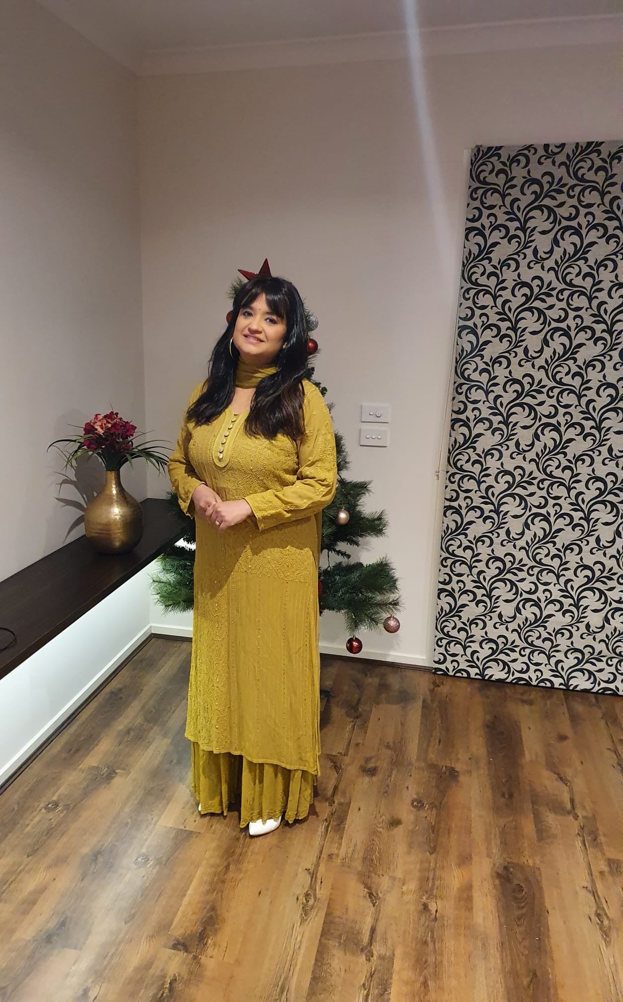 Ruhaani Sharara long top suit