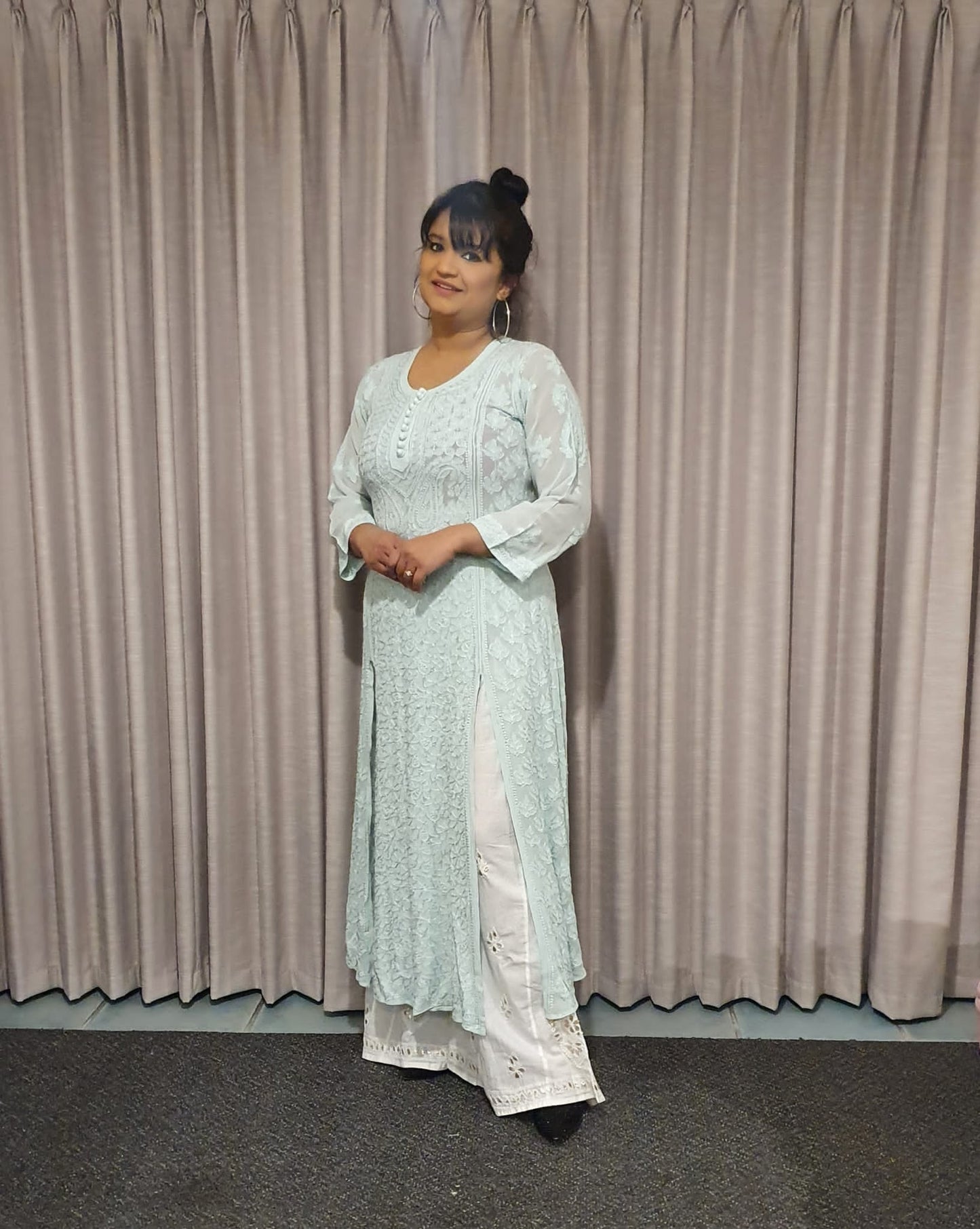 Cotton gotapatti chikankari sharara