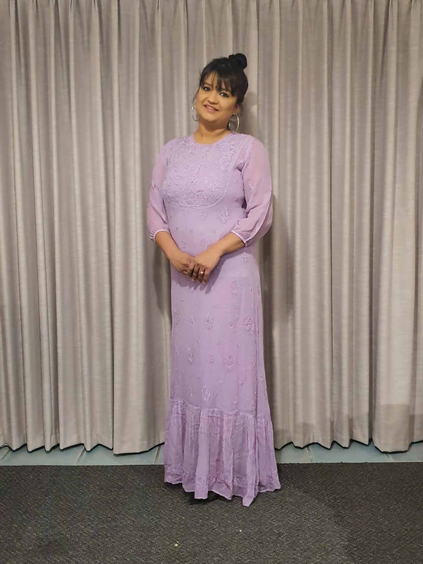 Luxury Chikankari Gown