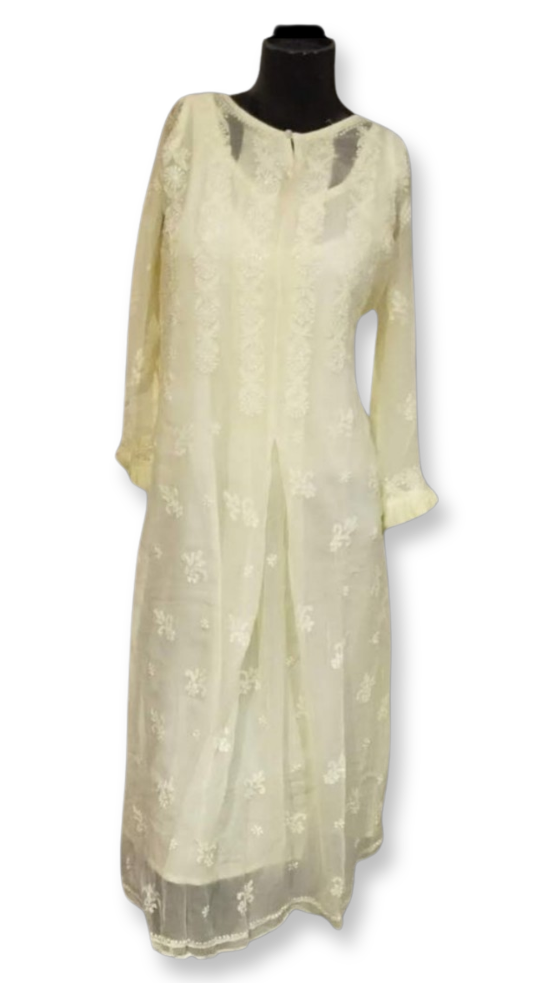 Pure Chiffon designer Frock Chikan Top