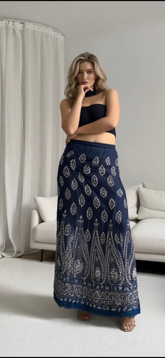 Georgette chikankari dupatta — front view | Gotapatti skirt,top and dupatta
