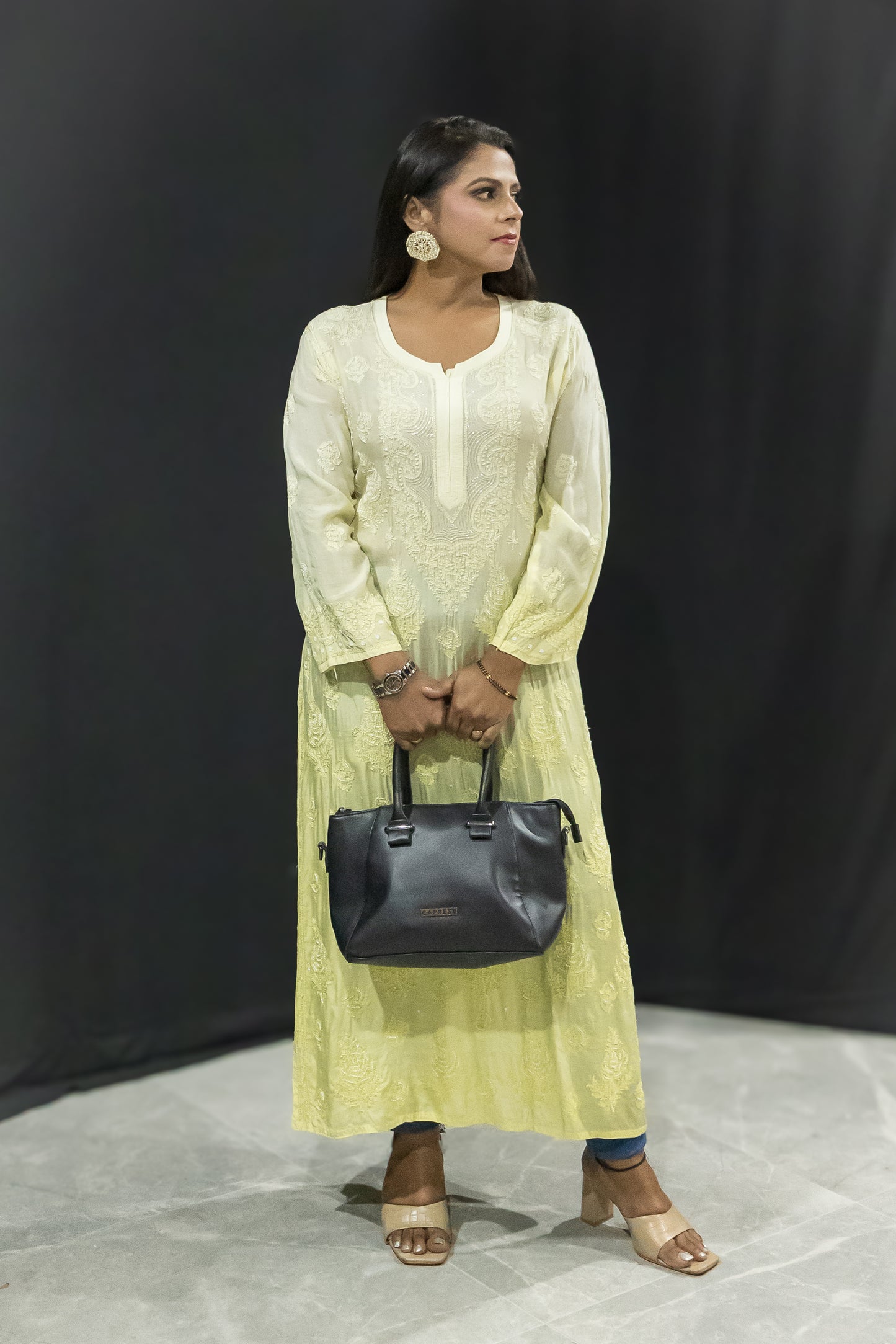 Pearl chikankari Mulmul kurtas