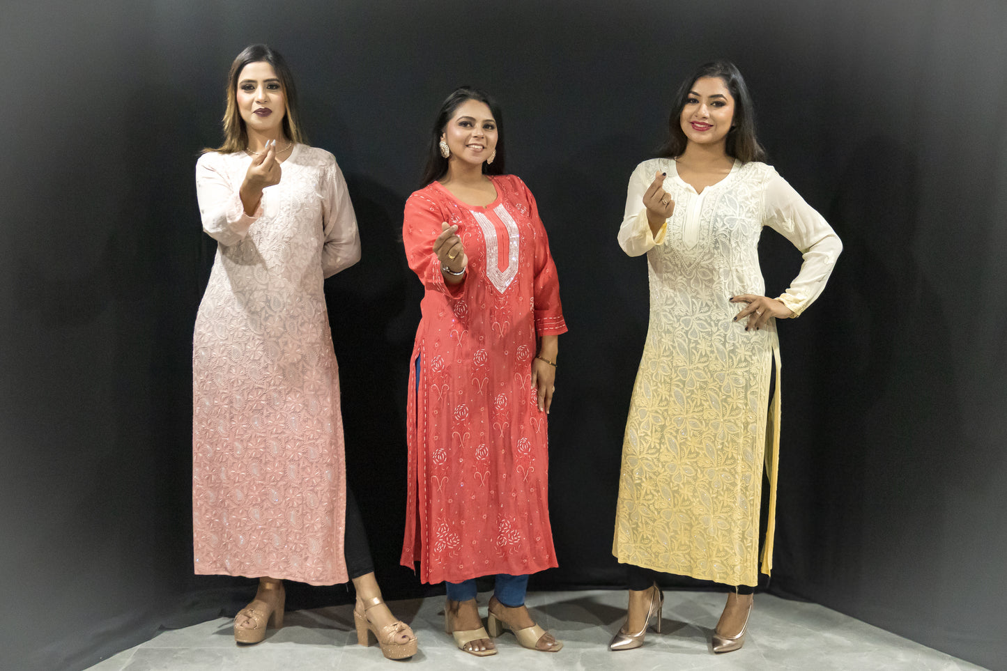 Pearl kurta long ombre front