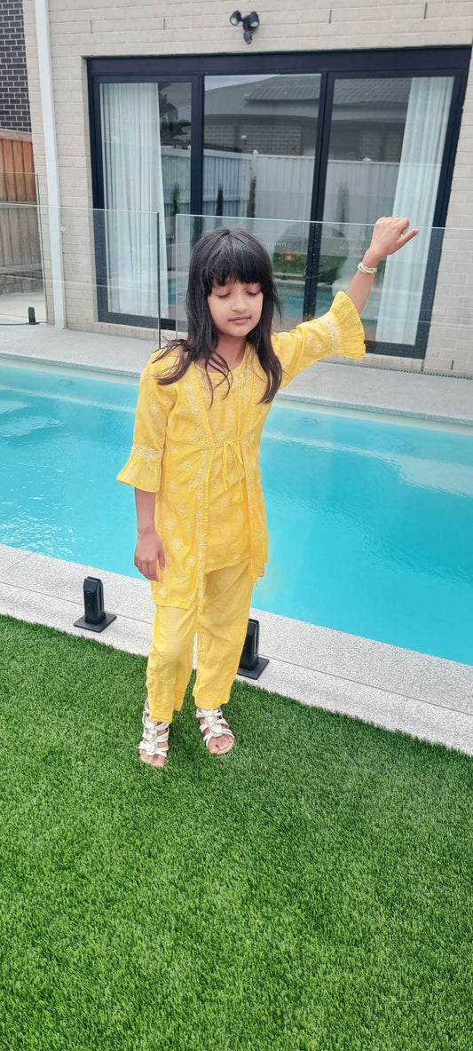 Kids designer silk suit