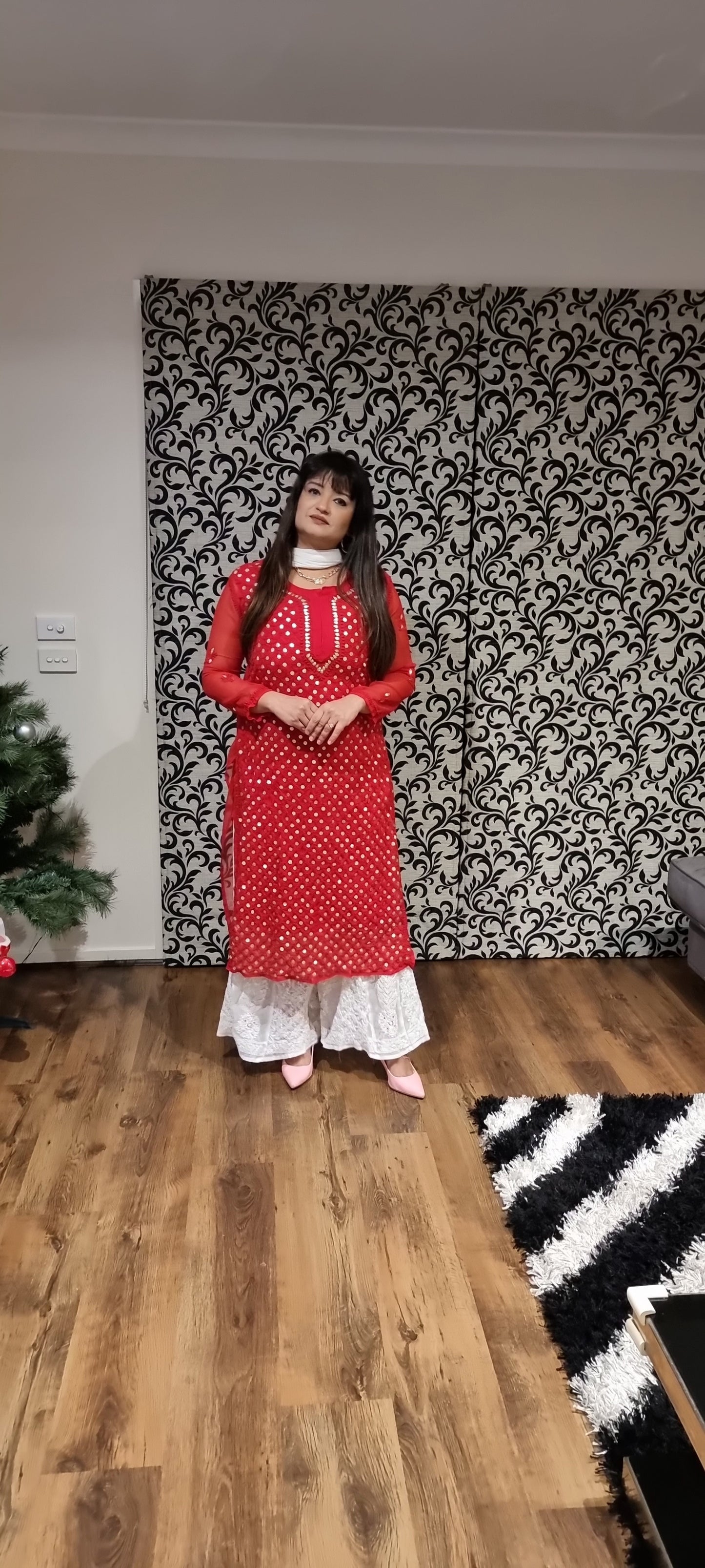 Gotapatti Chikankari Kurta