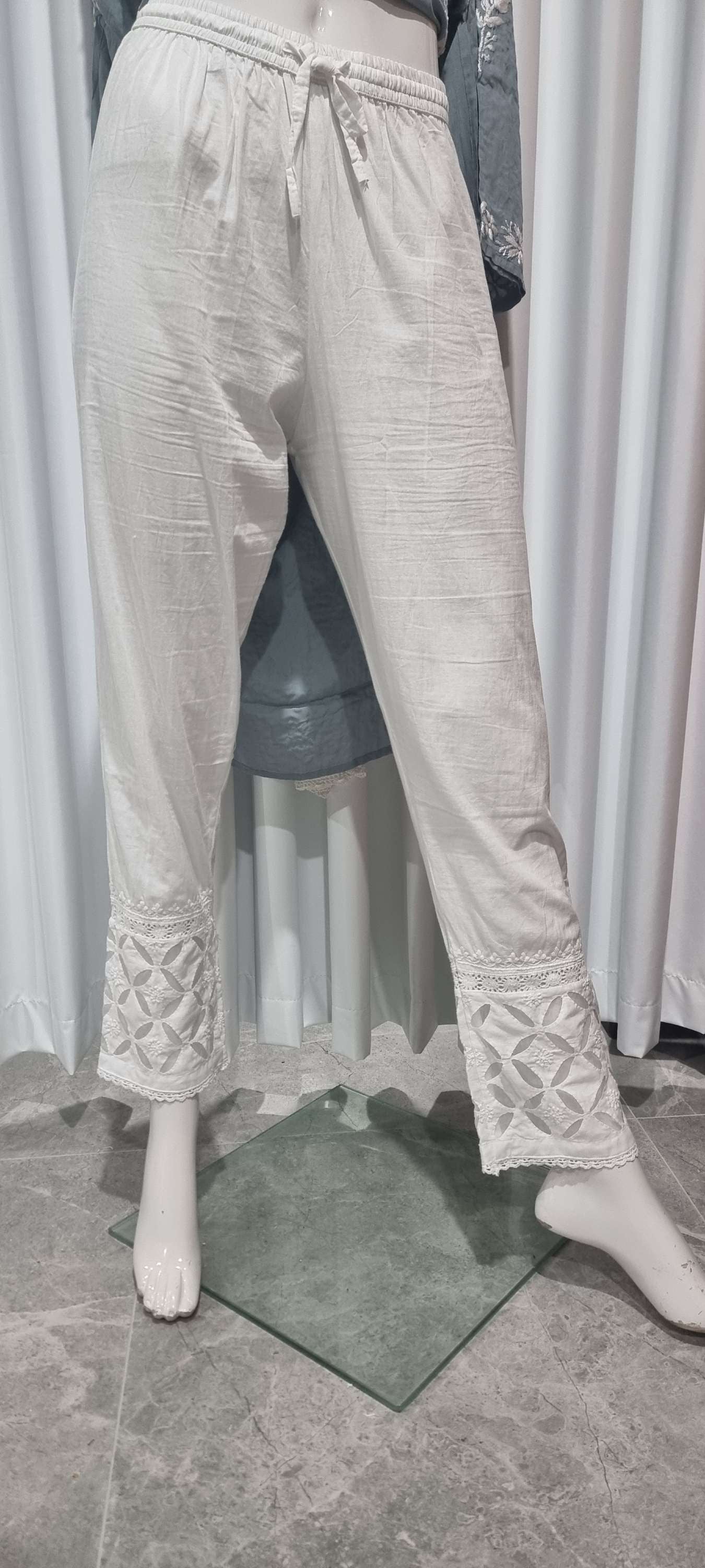 Cutwork pants
