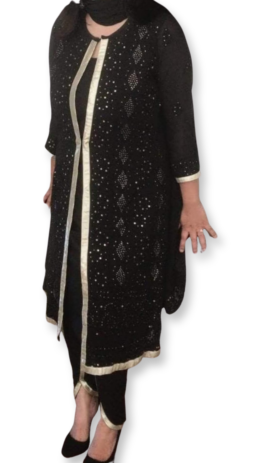 Dhooti kurta with attached jacket