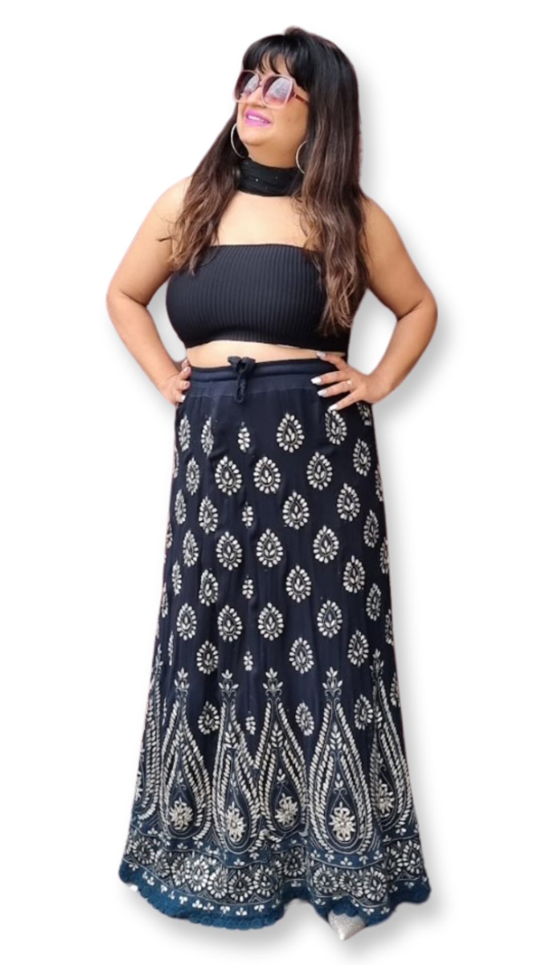 Gotapatti skirt,top and dupatta