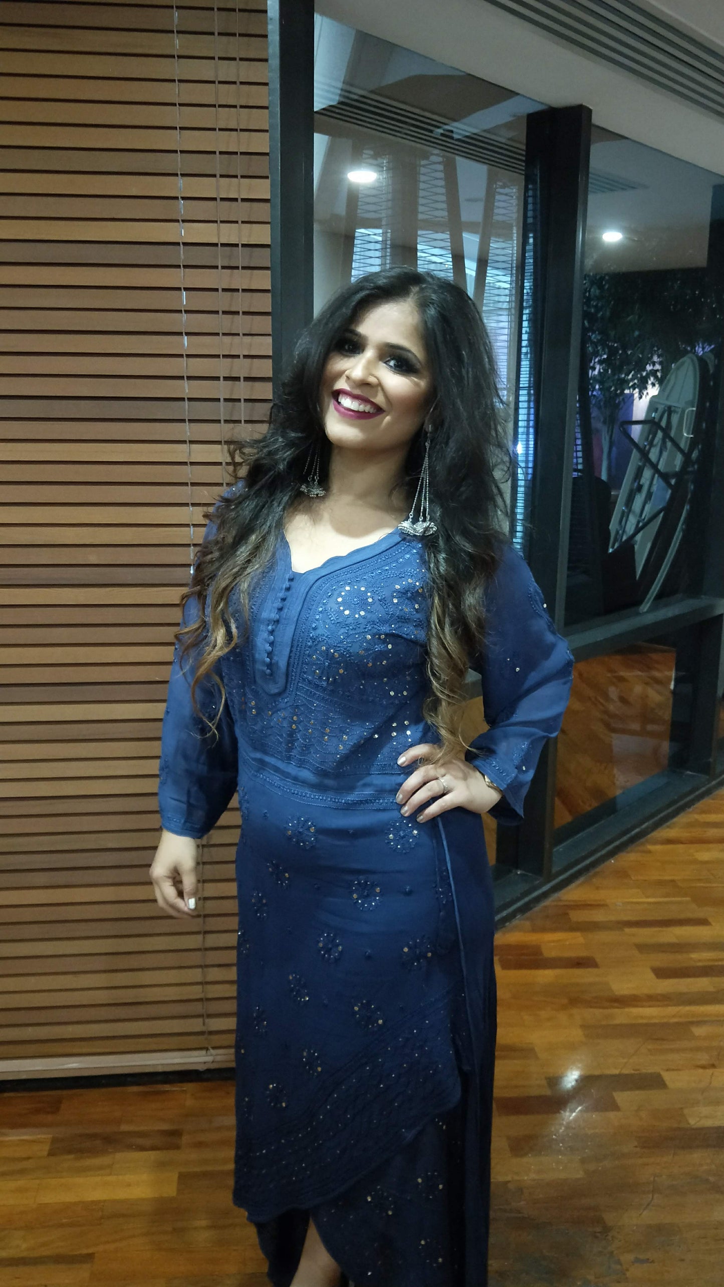 Ultramarine Blue Designer Dress