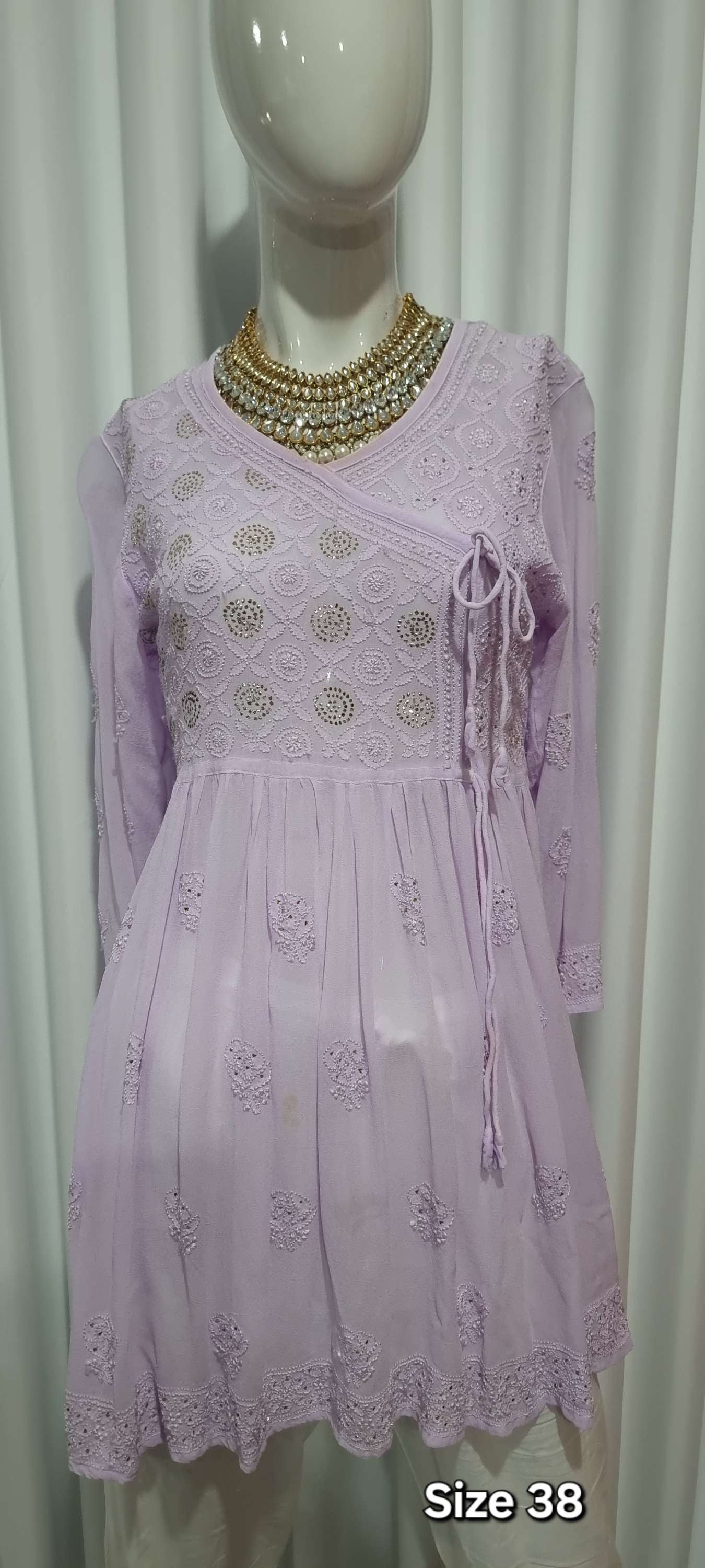 Short Top in pure gorgette