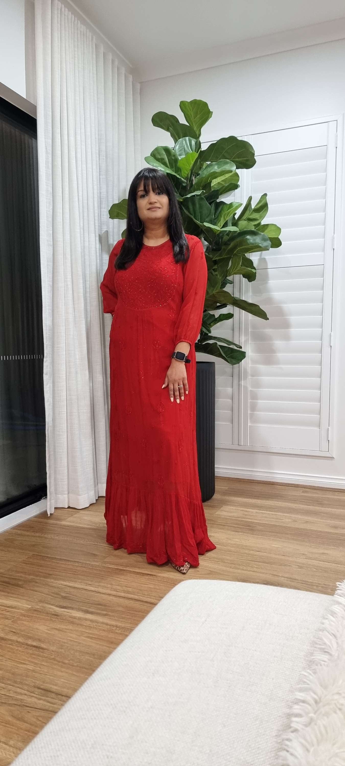 Luxury Chikankari Gown