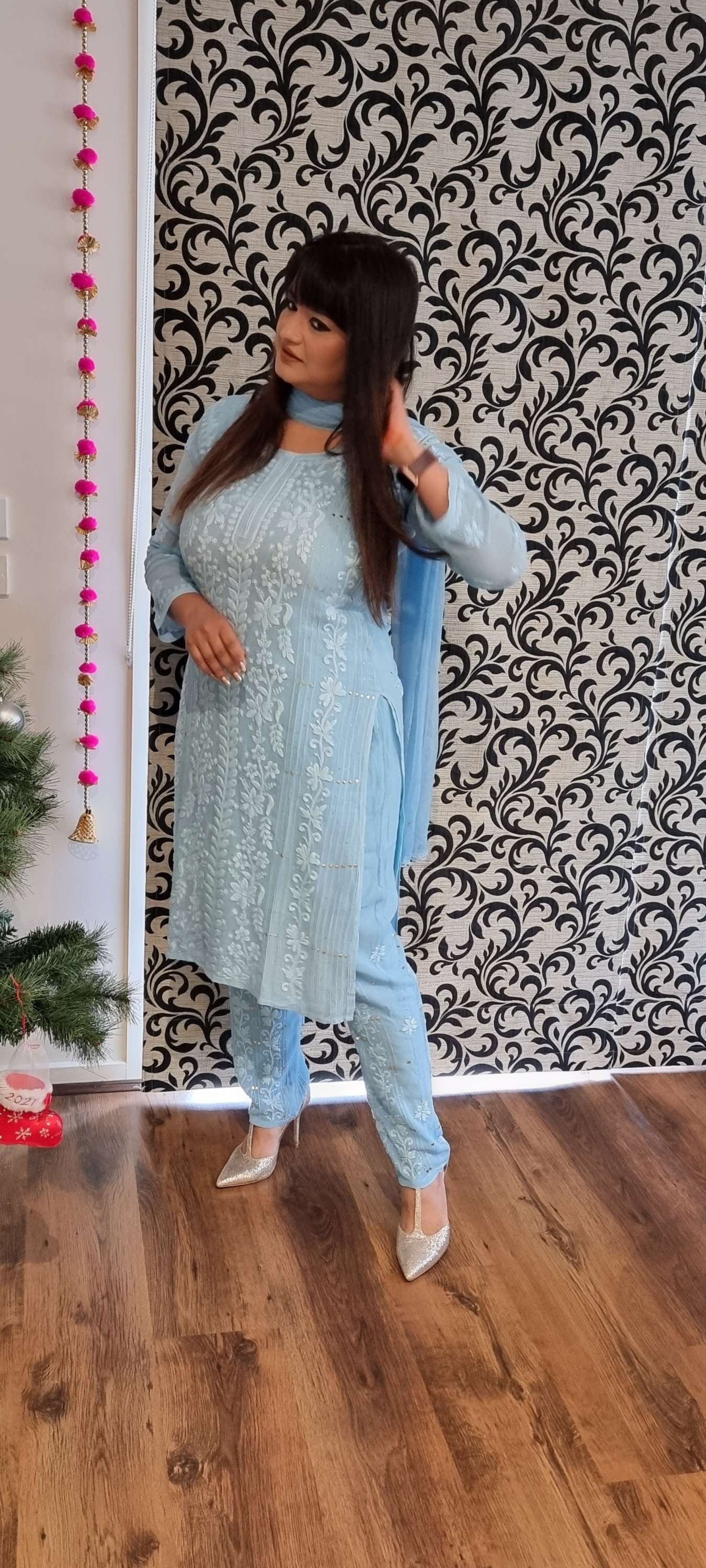 Ruhaani chikankari suit