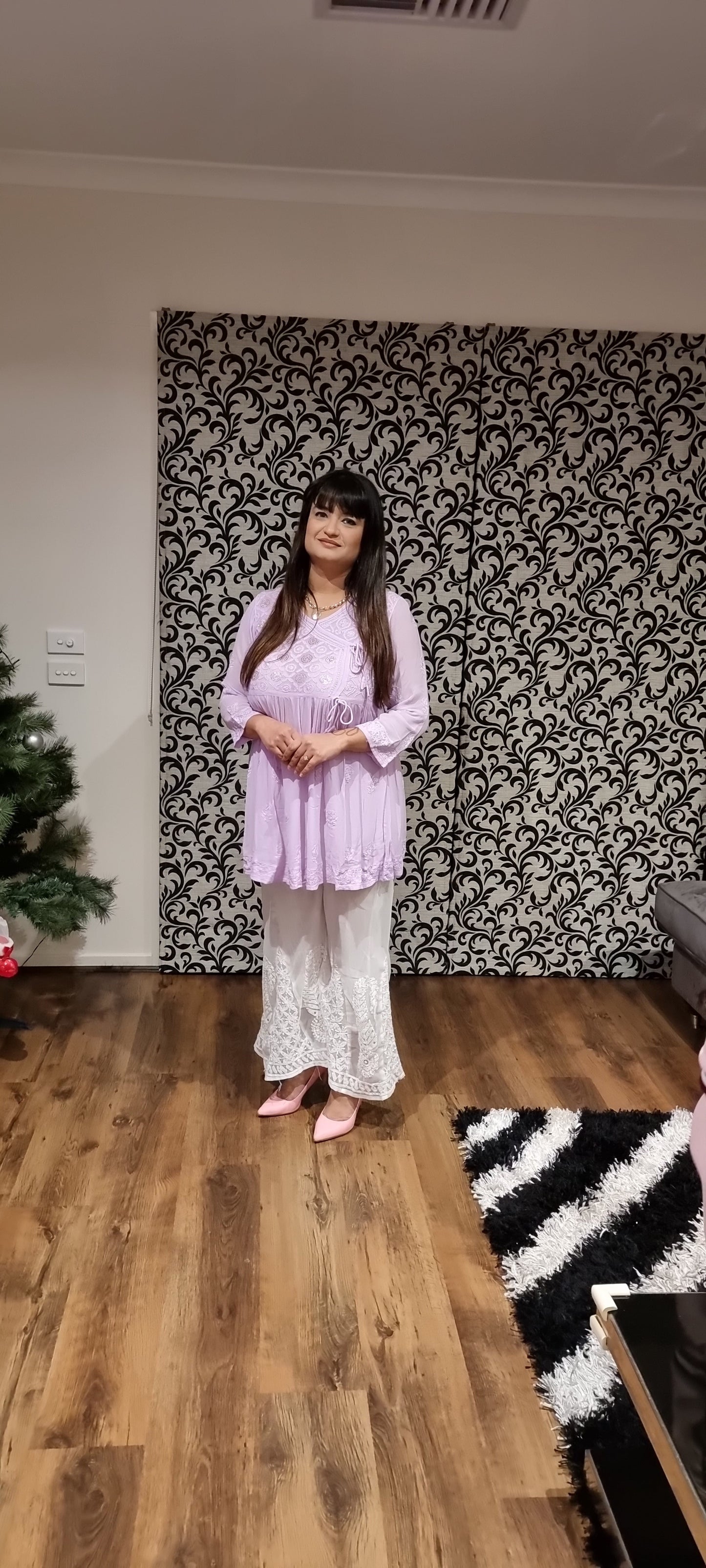 Short Top in pure gorgette