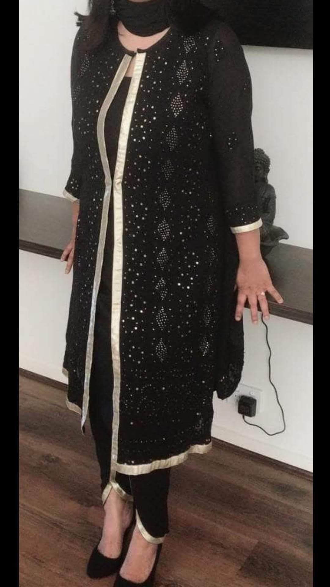 Dhooti kurta with attached jacket