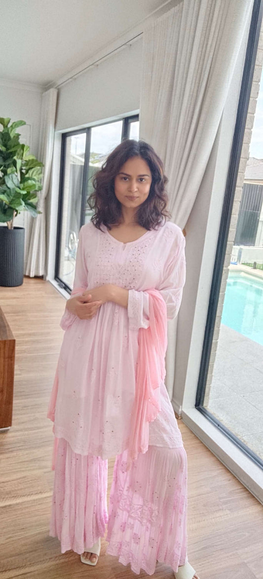 Frock style luxury Sharara suit