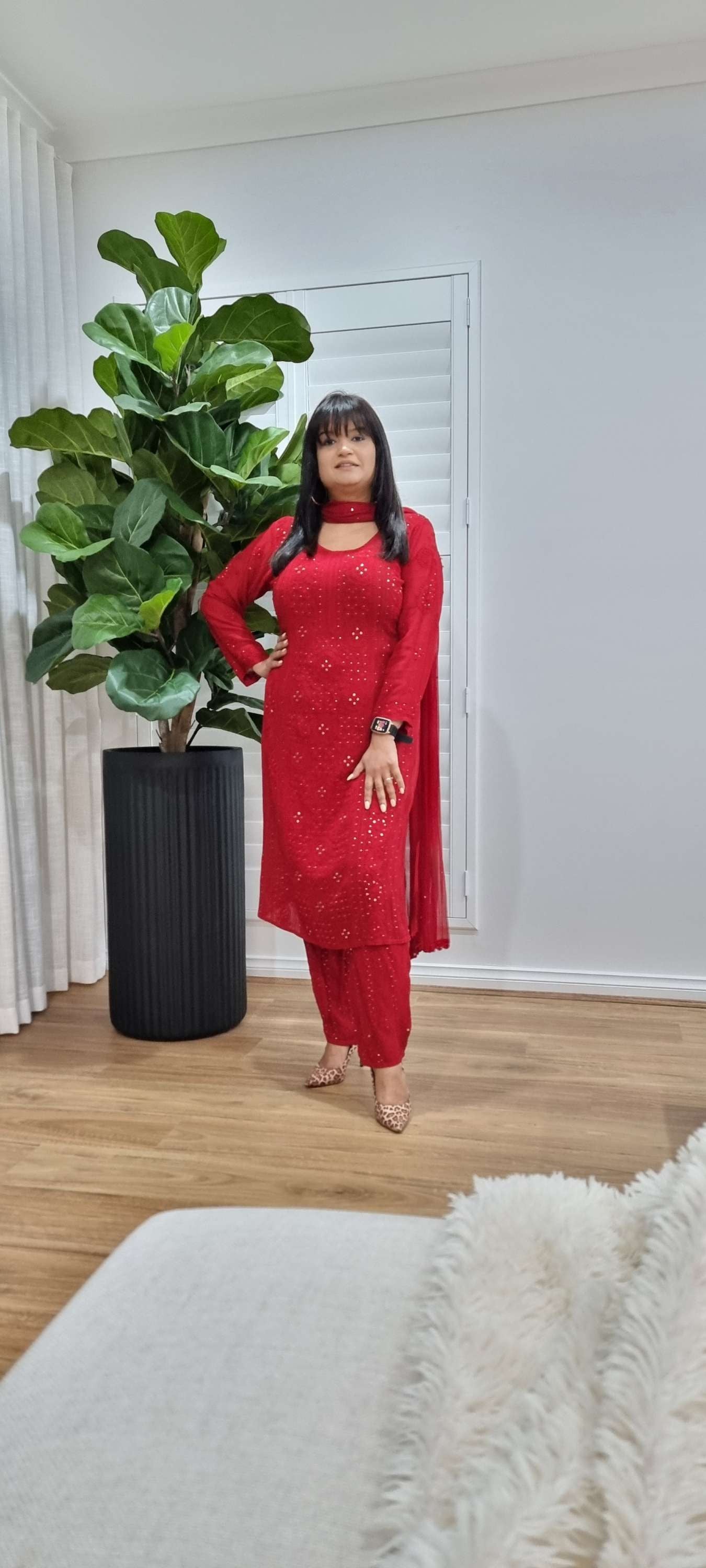 Ruhaani chikankari suit