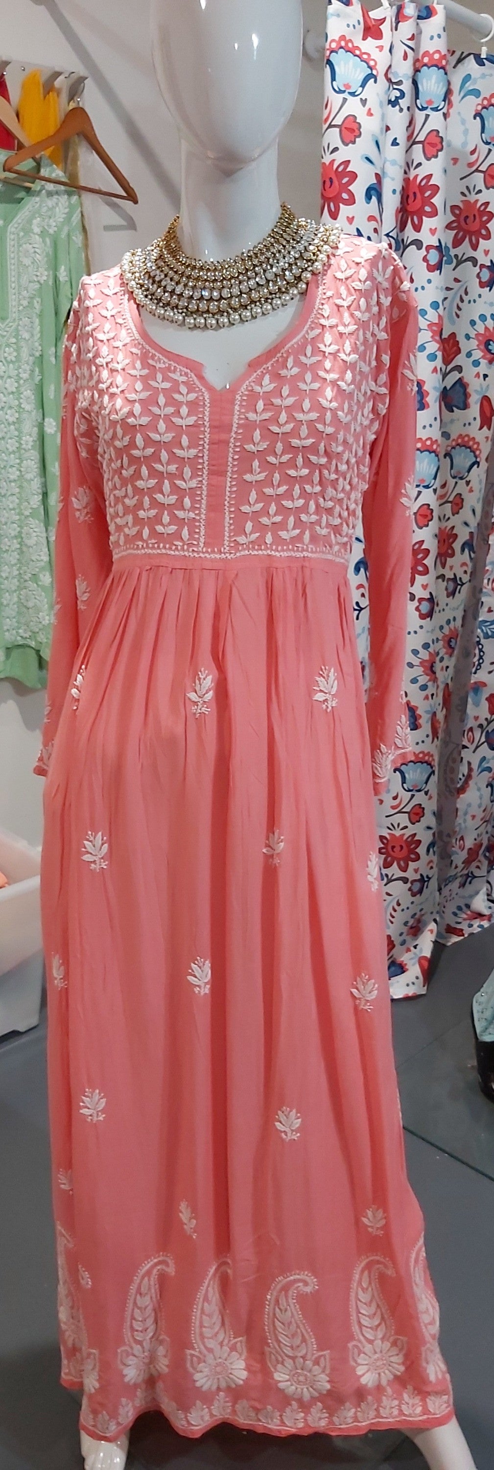 Mulmul Chikankari gowns