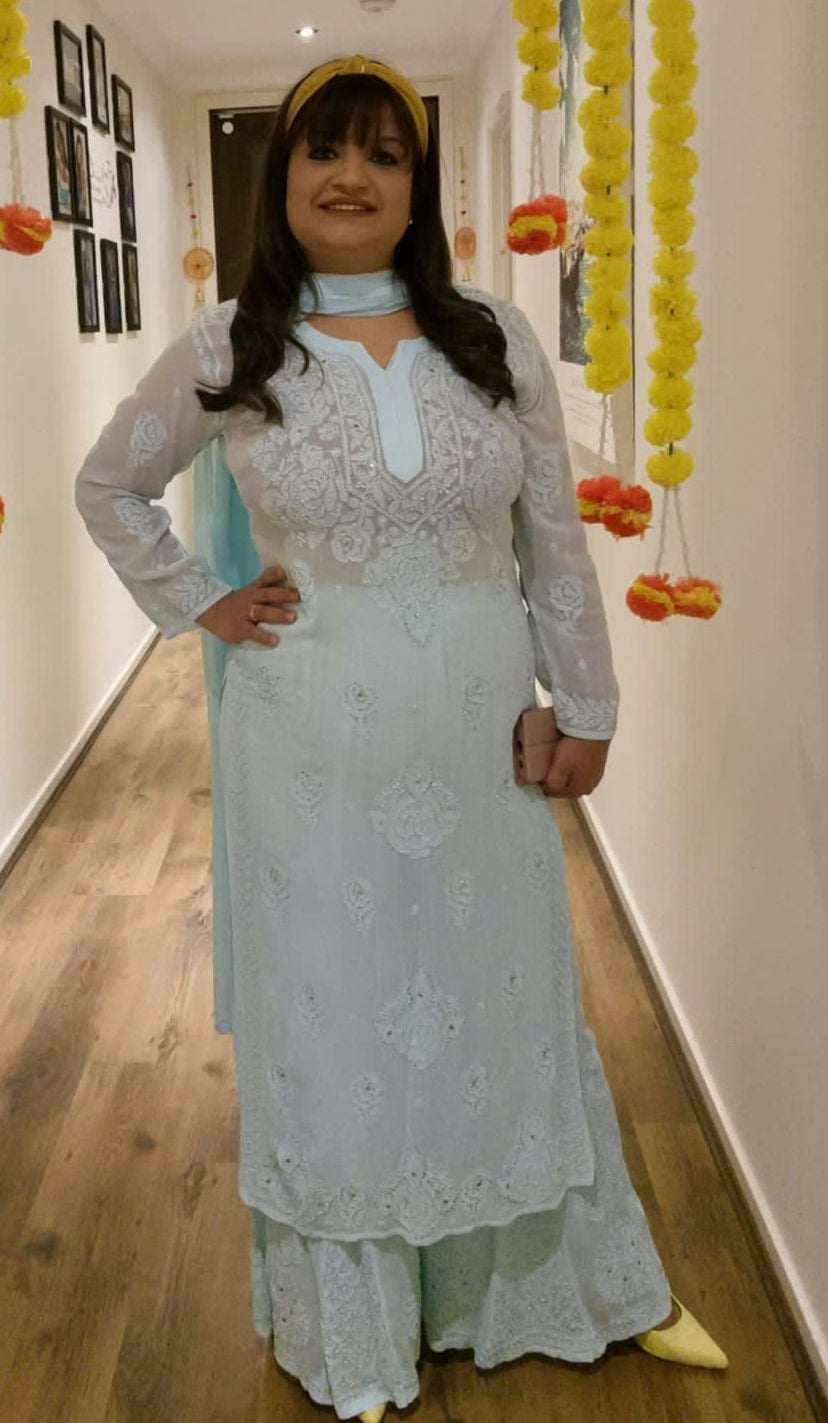 Long Kurta Luxury sharara suit