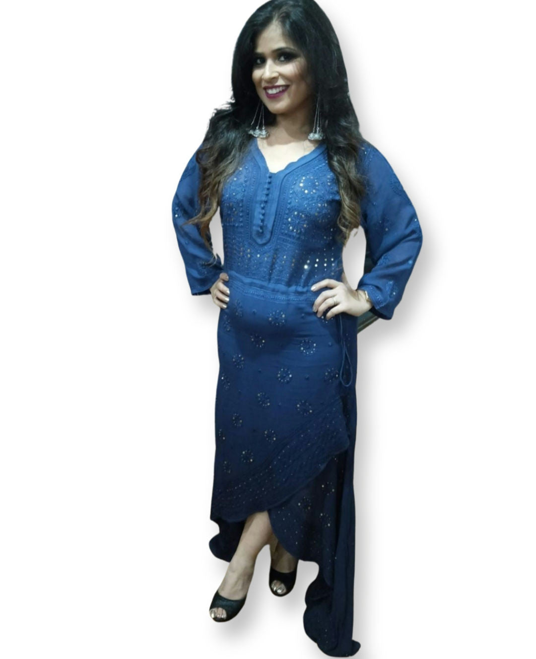 Ultramarine Blue Designer Dress
