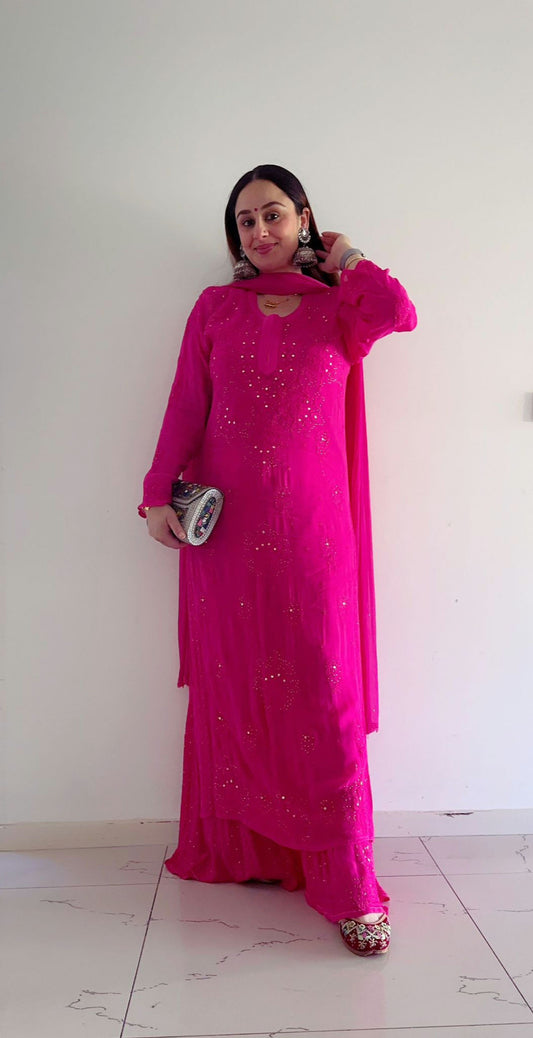 Long Kurta Luxury sharara suit