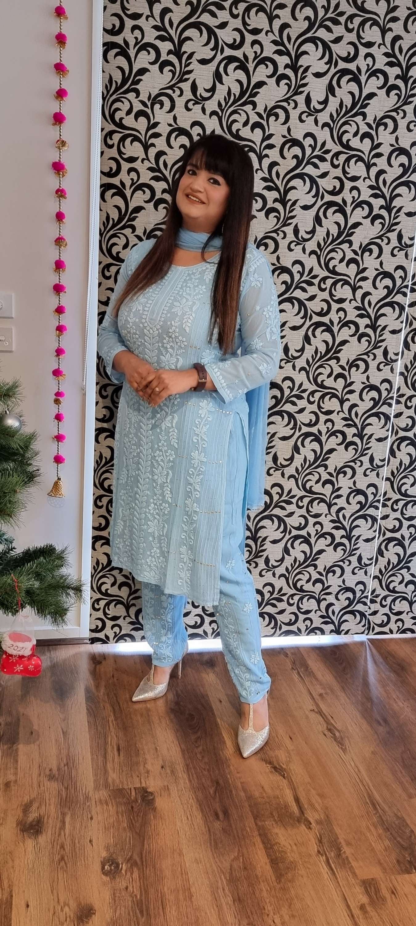 Ruhaani chikankari suit