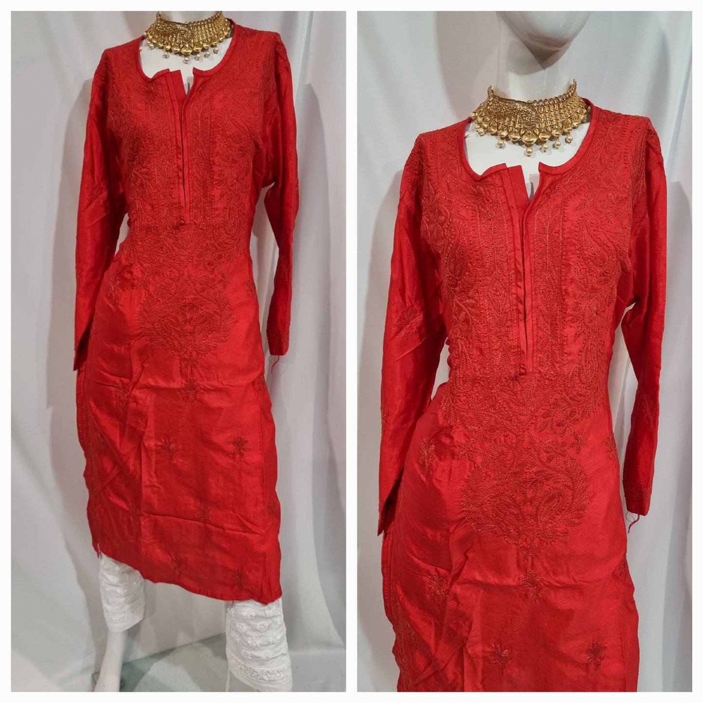Plus size Crepe silk kurta